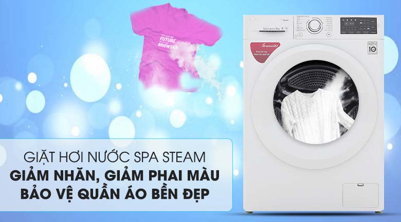 Giặt hơi nước - Máy giặt LG Inverter 8 kg FC1408S5W