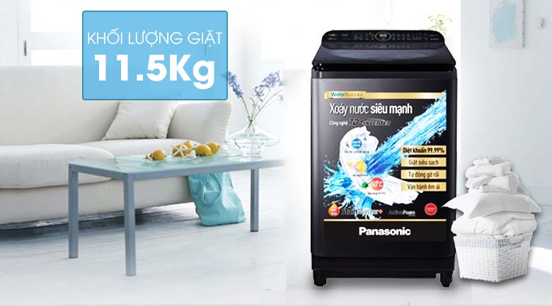 Khối lượng giặt 11.5 kg - Máy giặt Panasonic Inverter 11.5 Kg NA-FD11VR1BV