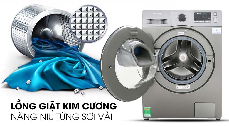 Lồng giặt kim cương - Máy giặt Samsung Addwash Inverter 10 kg WW10K54E0UX/SV