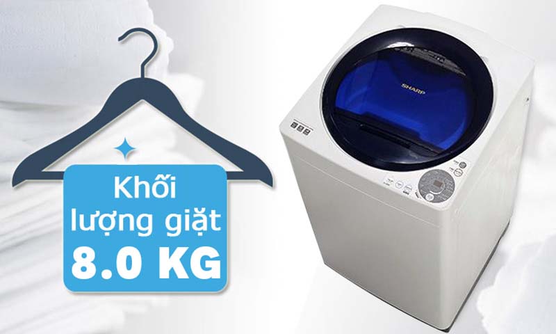 Máy giặt Sharp 8 kg ES-U80GV-G