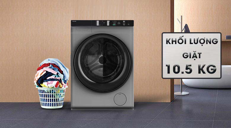 Khối lượng giặt 10.5 kg - Máy giặt Toshiba Inverter 10.5 Kg TW-BH115W4V (SK)
