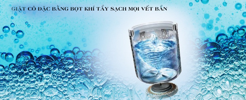 Tiết kiệm bột giặt với công nghệ giặt cô đặc bằng bọt khí Tiết kiệm bột giặt với công nghệ giặt cô đặc bằng bọt khí