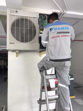 ráp dàn nóng máy lạnh